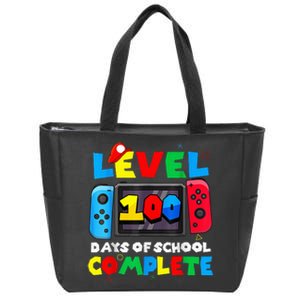 Level 100 Days Of School Complete Gamer Video Games Zip Tote Bag