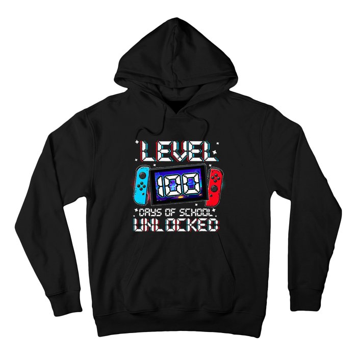 Level 100 Days Of School Unlocked Gamer Video Games Hoodie