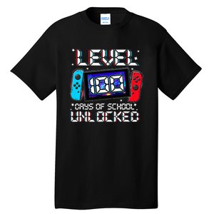 Level 100 Days Of School Unlocked Gamer Video Games Tall T-Shirt