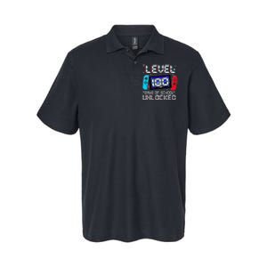 Level 100 Days Of School Unlocked Gamer Video Games Softstyle Adult Sport Polo