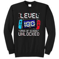 Level 100 Days Of School Unlocked Gamer Video Games Tall Sweatshirt