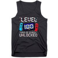 Level 100 Days Of School Unlocked Gamer Video Games Tank Top