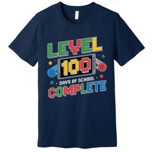 Level 100 Days Of School Complete Happy 100th Day Of School Premium T-Shirt