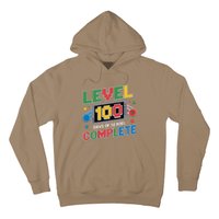 Level 100 Days Of School Complete Happy 100th Day Of School Hoodie