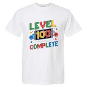 Level 100 Days Of School Complete Happy 100th Day Of School Garment-Dyed Heavyweight T-Shirt