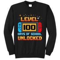 Level 100 Days Of School Unlocked Gamer Funny 100th Day Sweatshirt