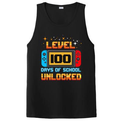 Level 100 Days Of School Unlocked Gamer Funny 100th Day PosiCharge Competitor Tank