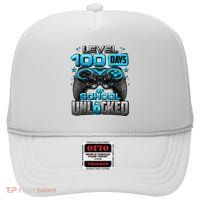 Level 100 Days Of School Unlocked 100th Day Of School High Crown Mesh Back Trucker Hat