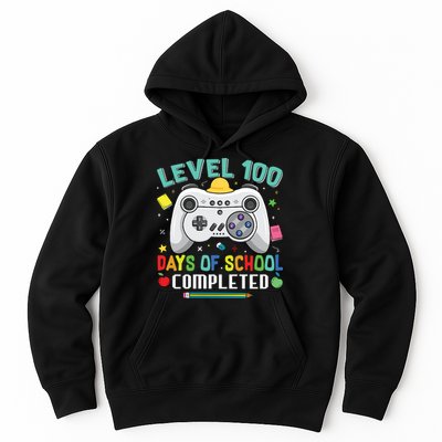 Level 100 Day's Of School Funny Completed Hoodie
