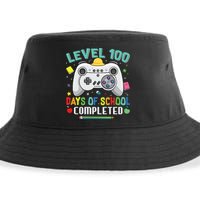 Level 100 Day's Of School Funny Completed Sustainable Bucket Hat