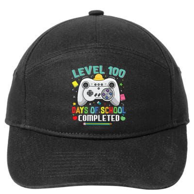 Level 100 Day's Of School Funny Completed 7-Panel Snapback Hat