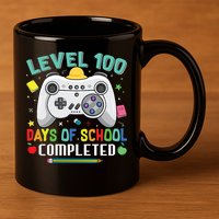 Level 100 Day's Of School Funny Completed 11oz C Handle Ceramic Mug