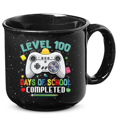 Level 100 Day's Of School Funny Completed 15oz Campfire Ceramic Mug