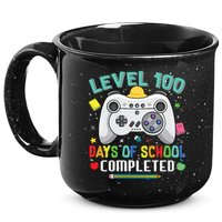 Level 100 Day's Of School Funny Completed 15oz Campfire Ceramic Mug