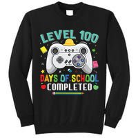 Level 100 Day's Of School Funny Completed Tall Sweatshirt