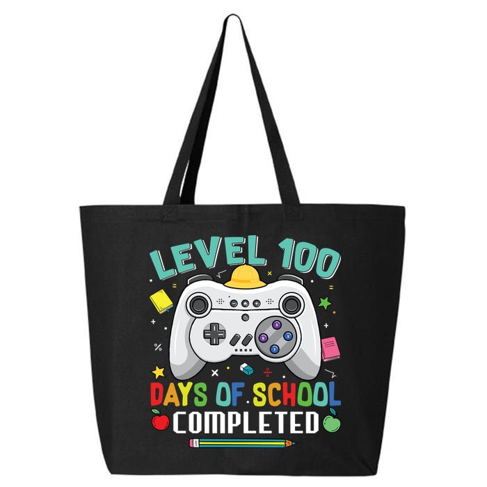 Level 100 Day's Of School Funny Completed 25L Jumbo Tote