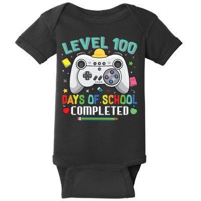 Level 100 Day's Of School Funny Completed Baby Bodysuit