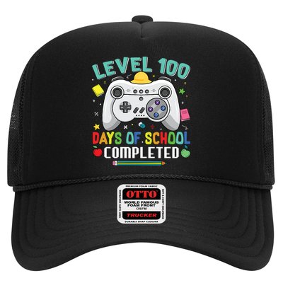 Level 100 Day's Of School Funny Completed Trucker Hat