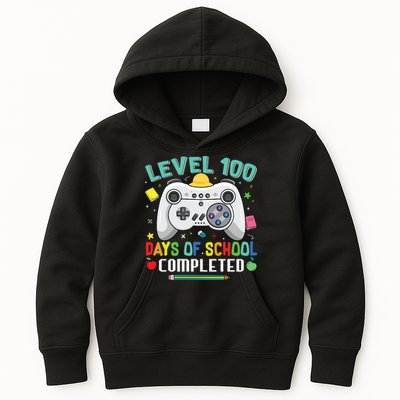 Level 100 Day's Of School Funny Completed Kids Hoodie
