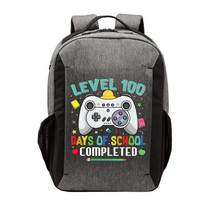 Level 100 Day's Of School Funny Completed Vector Backpack