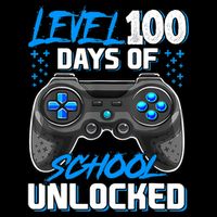 Level 100 Days Of School Unlocked Gamer Video Games Boys Impact Tech Backpack