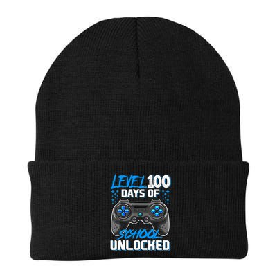 Level 100 Days Of School Unlocked Gamer Video Games Boys Beanie