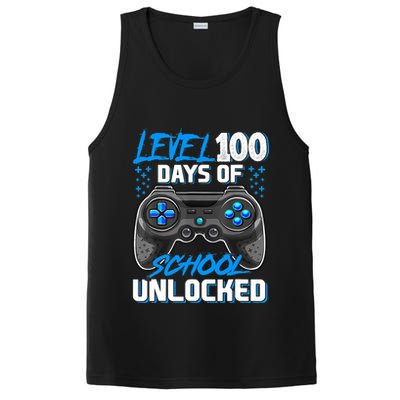 Level 100 Days Of School Unlocked Gamer Video Games Boys PosiCharge Competitor Tank