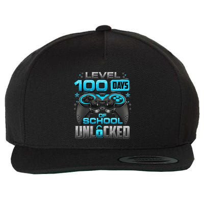 Level 100 Days Of School Unlocked 100th Day Of School Wool Snapback Cap