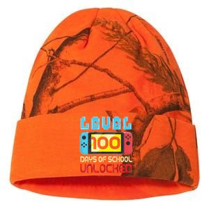 Level 100 Days Of School Unlocked Gamer Video Games Kati Licensed 12" Camo Beanie