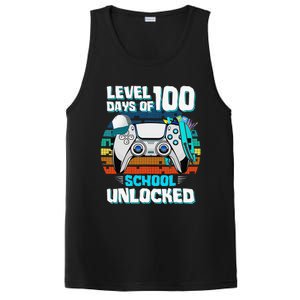 Level 100 Days Of School Unlock Teacher Student Boys Gamer PosiCharge Competitor Tank