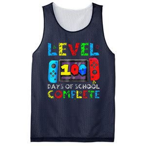 Level 100 Days Of School Complete Gamer Video Games Mesh Reversible Basketball Jersey Tank