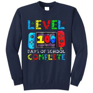 Level 100 Days Of School Complete Gamer Video Games Tall Sweatshirt