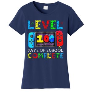 Level 100 Days Of School Complete Gamer Video Games Women's T-Shirt