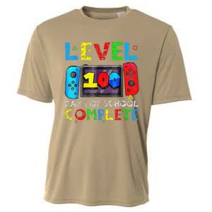 Level 100 Days Of School Complete Gamer Video Games Cooling Performance Crew T-Shirt