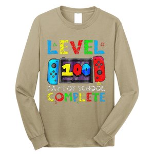 Level 100 Days Of School Complete Gamer Video Games Long Sleeve Shirt