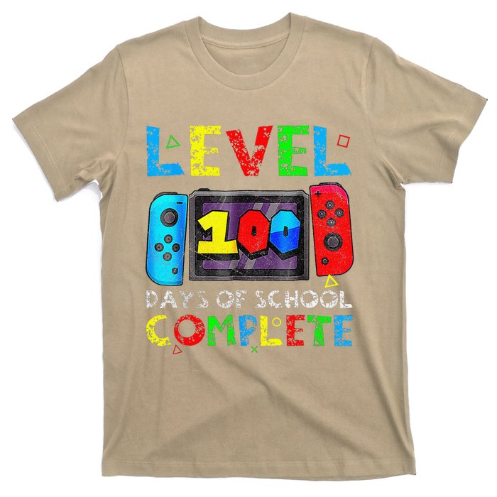 Level 100 Days Of School Complete Gamer Video Games T-Shirt