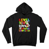 Level 100 Days Of School Completed Funny 100th Day Gaming Hoodie