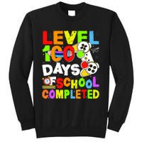 Level 100 Days Of School Completed Funny 100th Day Gaming Sweatshirt