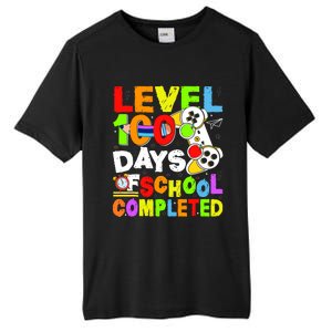 Level 100 Days Of School Completed Funny 100th Day Gaming Tall Fusion ChromaSoft Performance T-Shirt