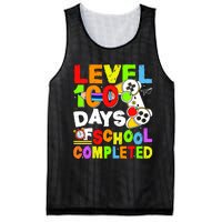 Level 100 Days Of School Completed Funny 100th Day Gaming Mesh Reversible Basketball Jersey Tank