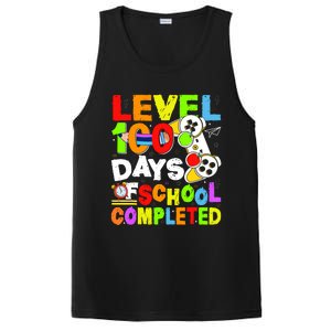 Level 100 Days Of School Completed Funny 100th Day Gaming PosiCharge Competitor Tank