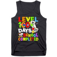 Level 100 Days Of School Completed Funny 100th Day Gaming Tank Top