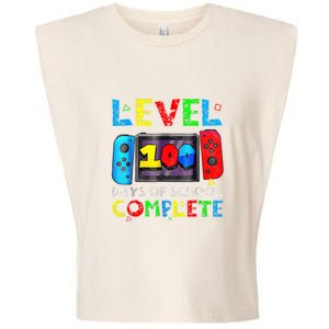 Level 100 Days Of School Complete Gamer Video Games Boy Garment-Dyed Women's Muscle Tee