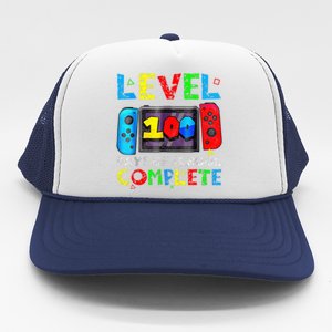 Level 100 Days Of School Complete Gamer Video Games Boy Trucker Hat