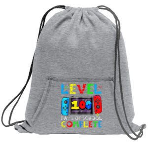 Level 100 Days Of School Complete Gamer Video Games Boy Sweatshirt Cinch Pack Bag