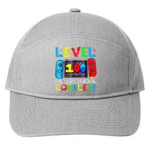 Level 100 Days Of School Complete Gamer Video Games Boy 7-Panel Snapback Hat