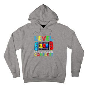 Level 100 Days Of School Complete Gamer Video Games Boy Tall Hoodie