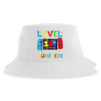 Level 100 Days Of School Complete Gamer Video Games Boy Sustainable Bucket Hat