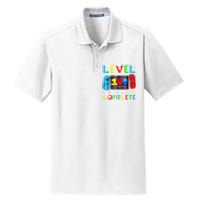 Level 100 Days Of School Complete Gamer Video Games Boy Dry Zone Grid Polo