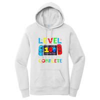 Level 100 Days Of School Complete Gamer Video Games Boy Women's Pullover Hoodie